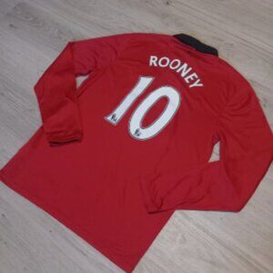Wayne Rooney 10 Manchester United 2013/2014 ORIGINAL Nike Rare Soccer Jersey L/S